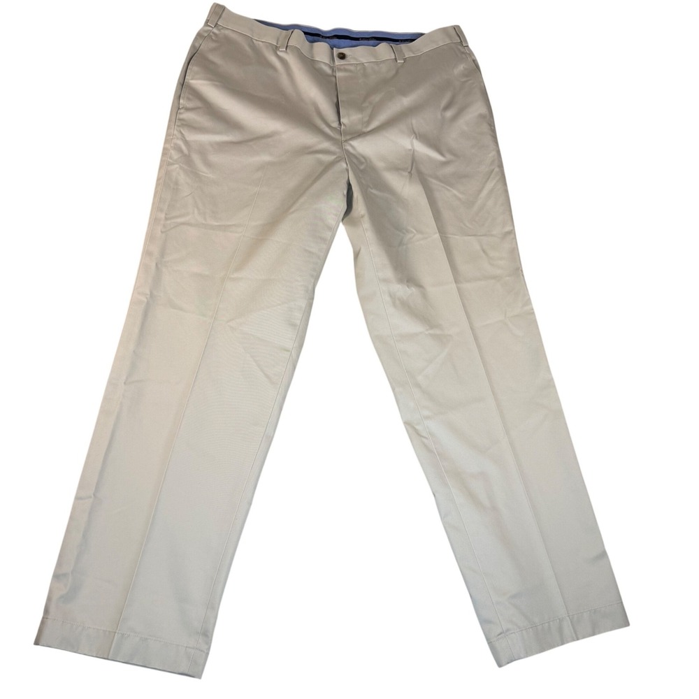 Brooks Brothers Clark Advantage Chino Pants Mens 40x32 Khaki Tan Cotton Light